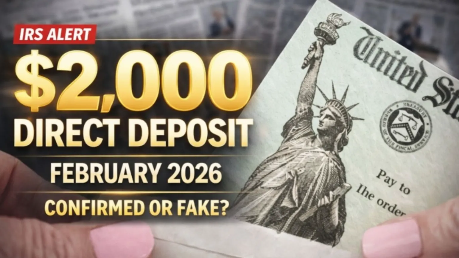 IRS $2,000 Direct Deposit February 2026